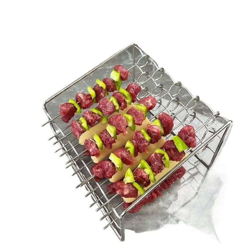 Universal Stainless Steel Spiedin for Grill, Oven, Fryer, Domestic Barbecue, Steam Grill, Cooking and Roasting Accessories