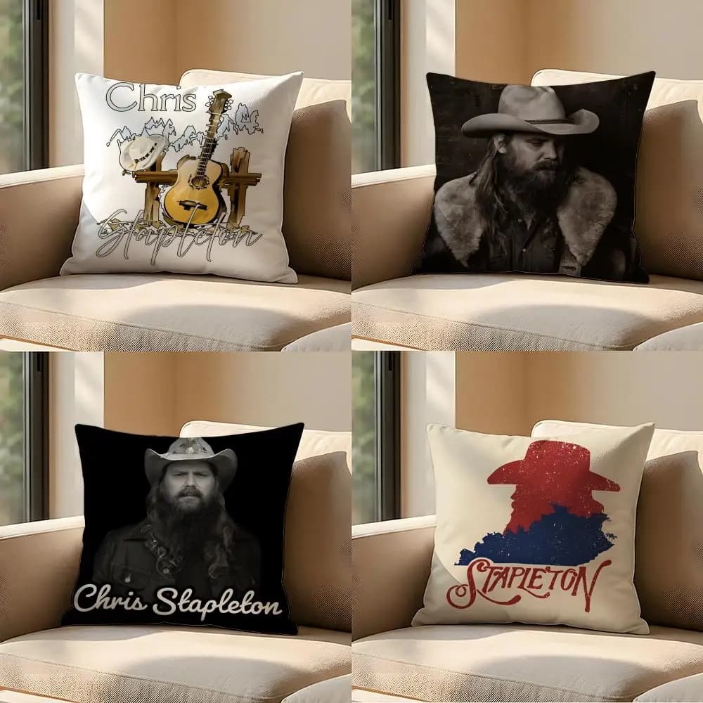 Fodera per cuscino Celebrity Christopher Alvin Stapleton, per divano, soggiorno, camera da letto, testiera, schienale, cuscino quadrato per il riposo