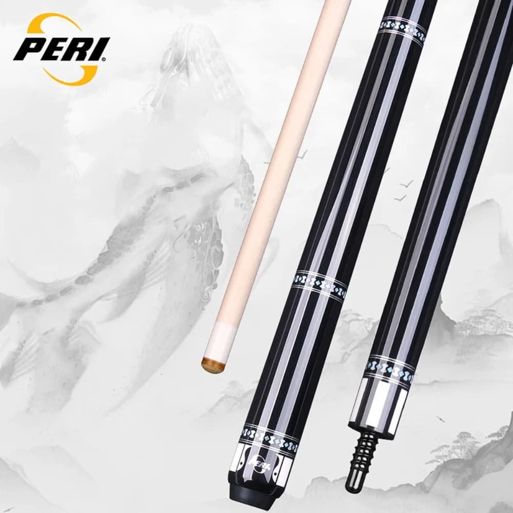 PERI 58" Kunpeng Pro-Taper Stecca da biliardo Asta da 12,5 mm e ma con estensione Stecca da biliardo durevole per giochi migliorati