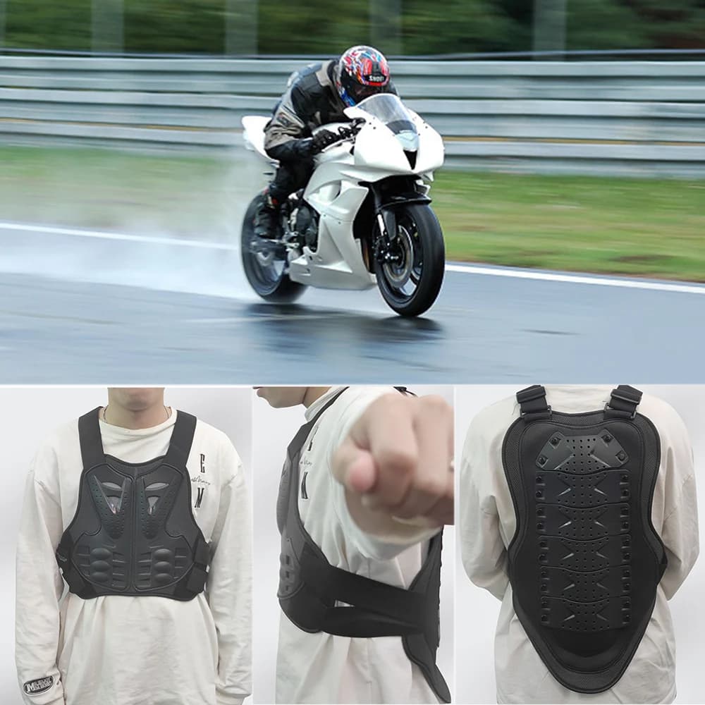 Adulto per Motocross sci pattinaggio moto Dirt Bike Body Armor equipaggiamento protettivo Outdoor Driving Chest Back Protection Vest