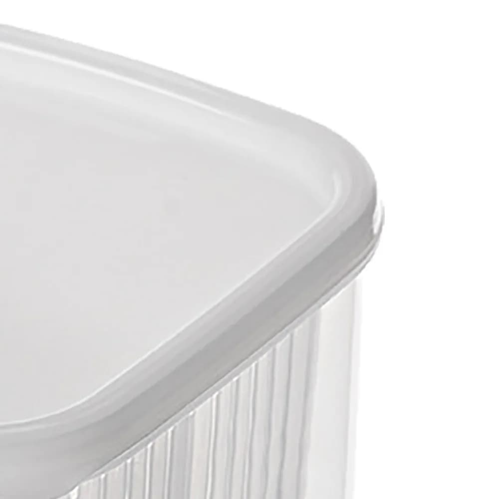 2PCS Practical PP Food Storage Container 2 Compartments 850ml Fridge Storage Organizer Produce Storage Container Kitchen Use