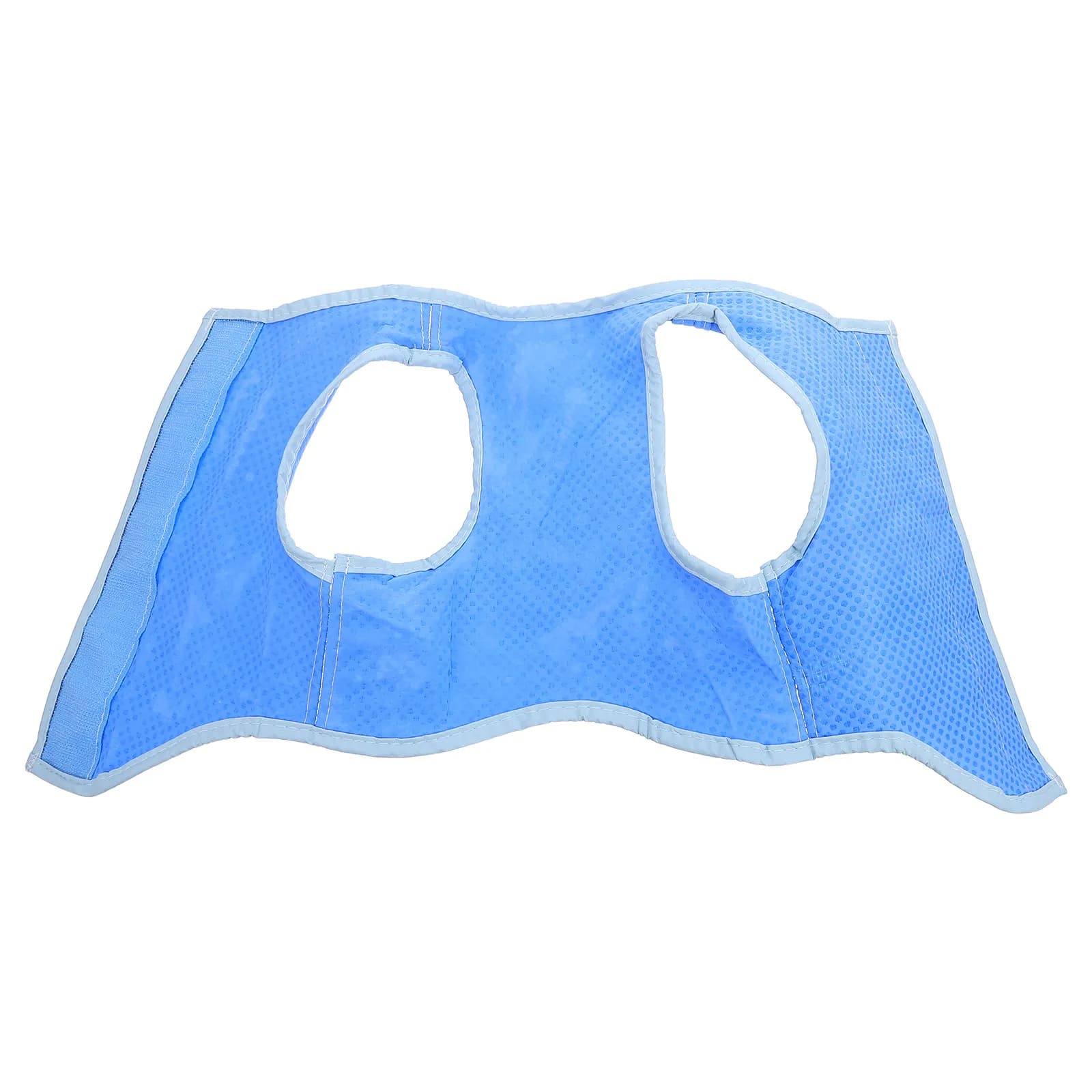Pet Cooling Dog Vest Ice-Cooling Mesh Harness Blue Size Breathable Super-Absorbent Tape Easy Wear Reusable