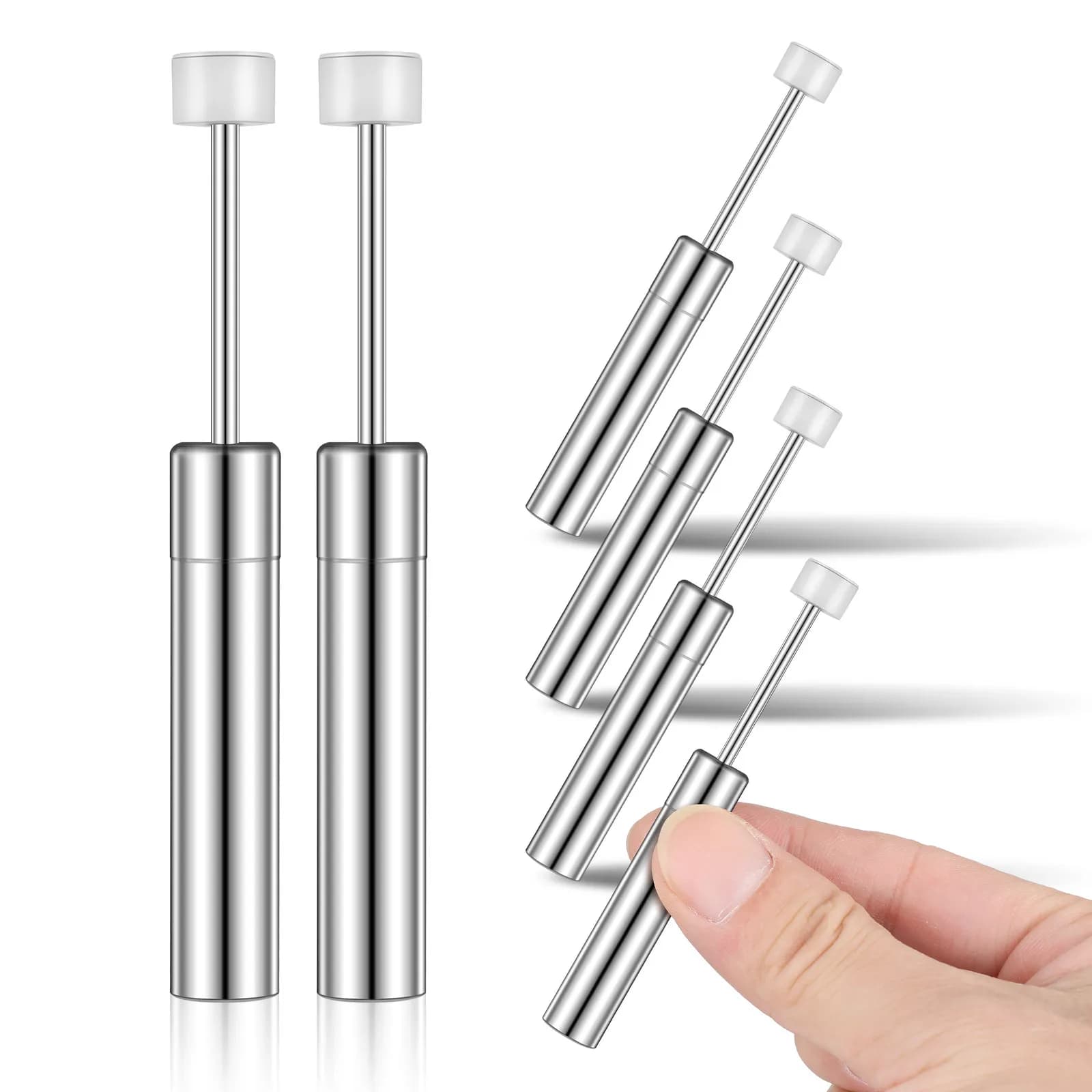 6Pcs Soft Garbage Can Close Damper Trash Can Lid Slow Close Piston Silent Lid Closers Damper For Home Office Wastebasket Dustbin