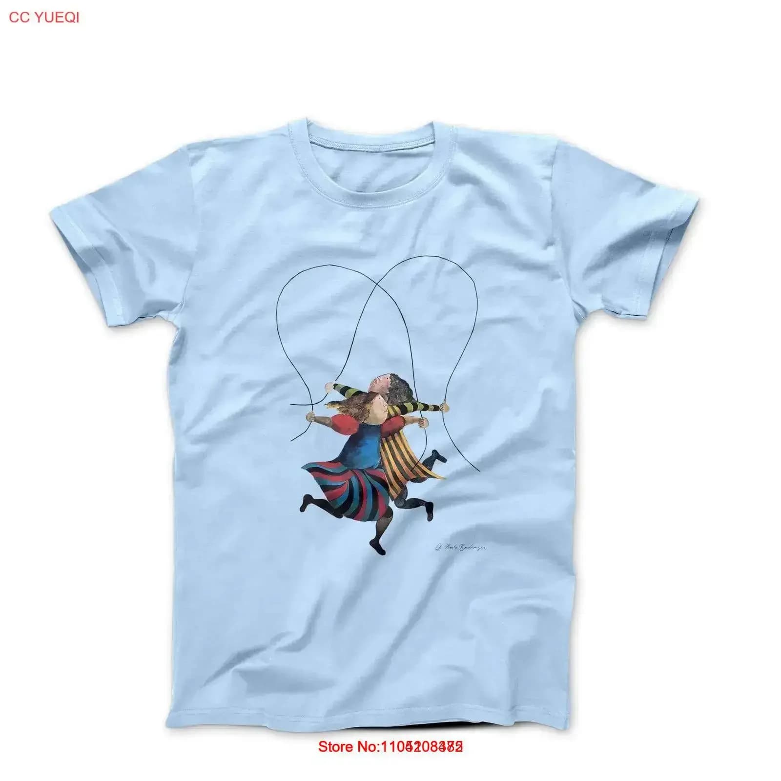 Graciela Rodo Boulanger Jumping Rope 1979 Art T-shirt vintage lavato moda grafica allungata unisex traspirante casual