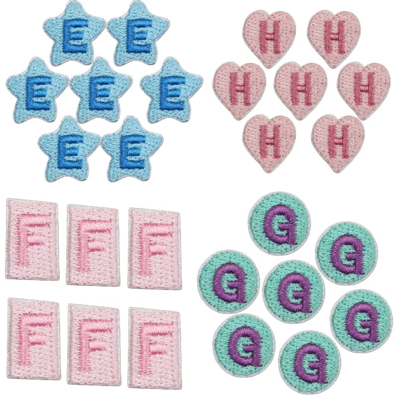 1PCS Small Embroidered Initial Patch, A-Z Letter Iron on For Hat Beanie DIY Customization Sewing Supplies