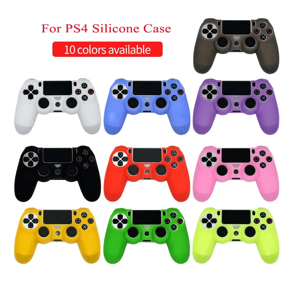Custodia in silicone per PS4 Custodia sottile per controller Accessorio per controller per videogiochi Custodia morbida in gomma flessibile in silicone