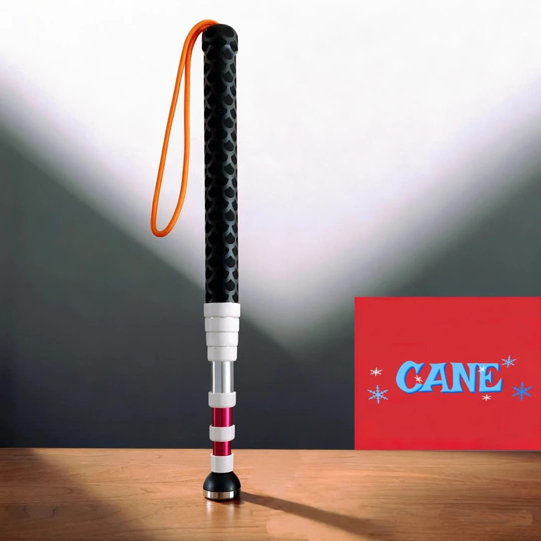 Nuovo bastone telescopico 125/138 bastone da trekking leggero in titanio bastone da passeggio stampella retrattile bastone portatile moda rosso argento
