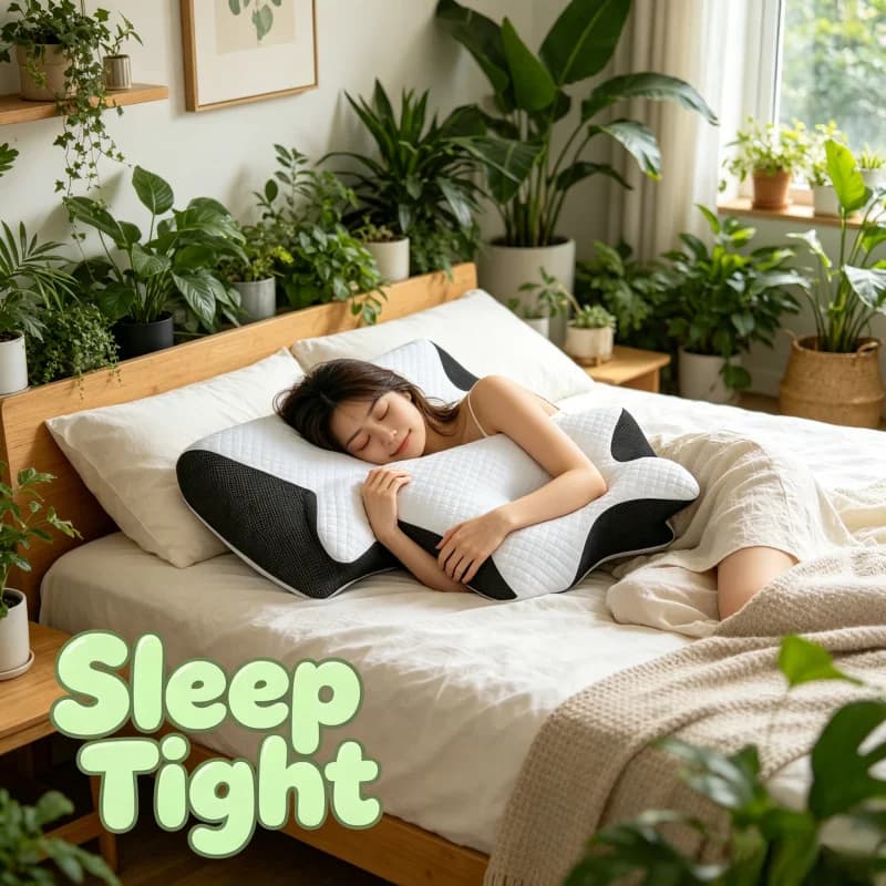 Cuscino Cervicale in Memory Foam per Alleviare il Dolore al Collo, Ergonomico e Ortopedico, Traspirante per Chi Dorme su Fianco, Schiena o Stomaco