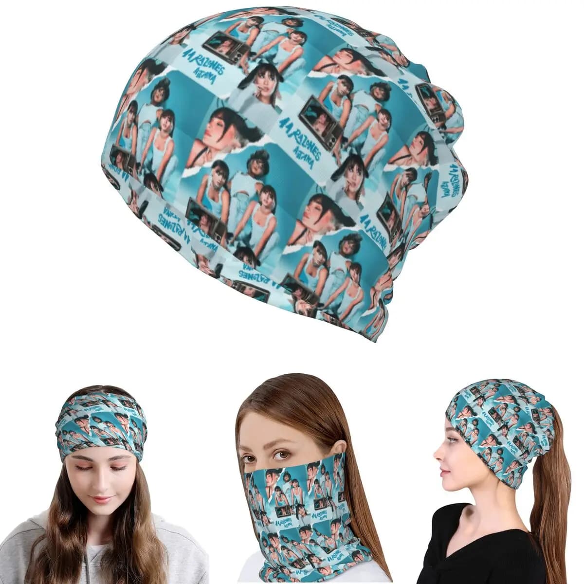 Aitana Ocana Singer Bandana Scaldacollo Maschera Sciarpa Multiuso Balaclava Berretto per Uomo Donna Adulto Lavabile