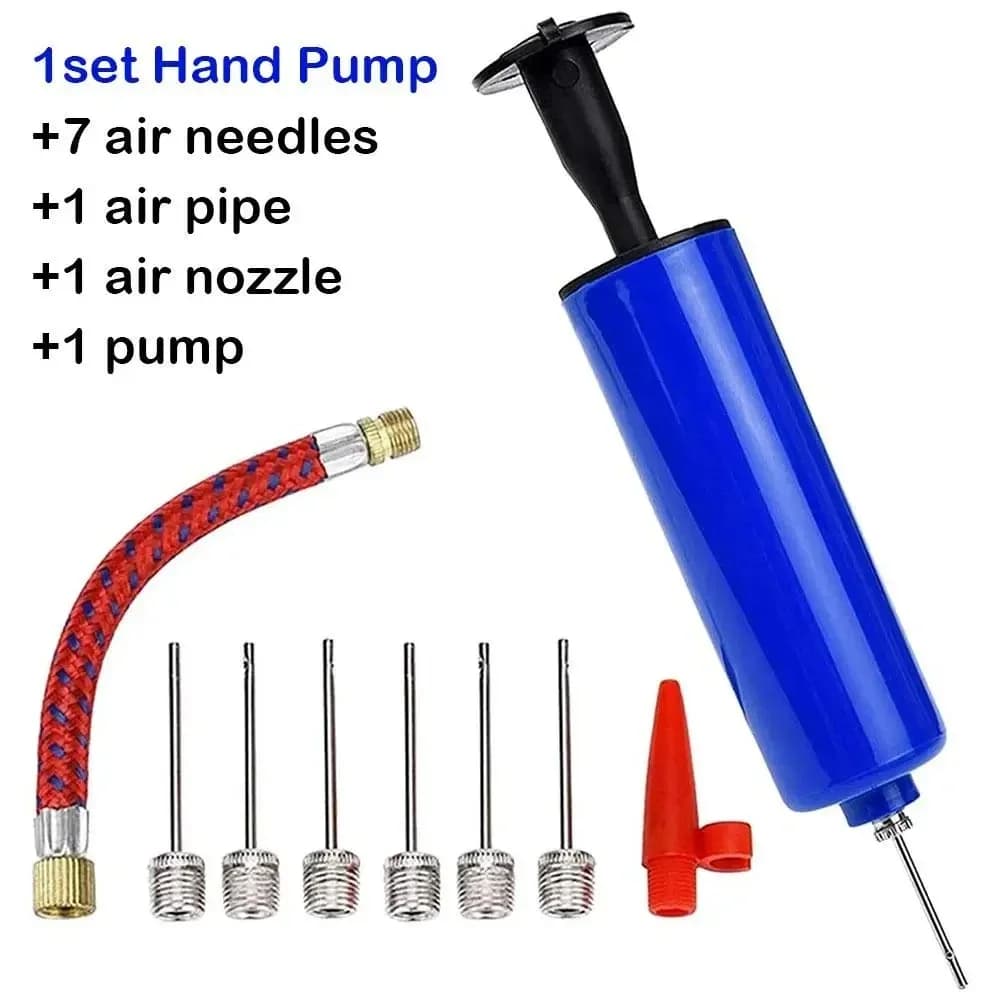 10 pz/set portatile mini mano palline d'aria pompa gonfiatore kit gonfiabile con ago per calcio basket calcio pallavolo palloni