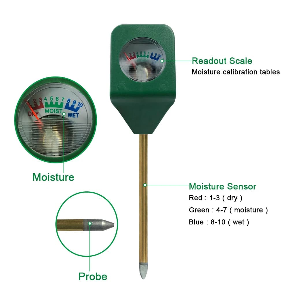 Mini Hygrometer Tester Soil Moisture Temperature Meter Detector Garden Plant Flower Potted Soil Moist Analyzer Test Garden Tools