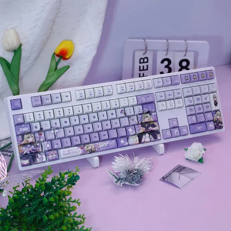 120 Pieces Keycaps Theme Star Detective Precure, Moria Ruruka, Kawaii cartoon theme, Mechanic Keyboard, Gift