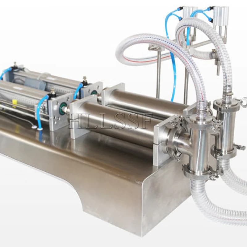 Wholesale Automatic Filling Machines Water Milk Liquid Bottle Vial Double Heads Filling Machine With Longer Conveyor