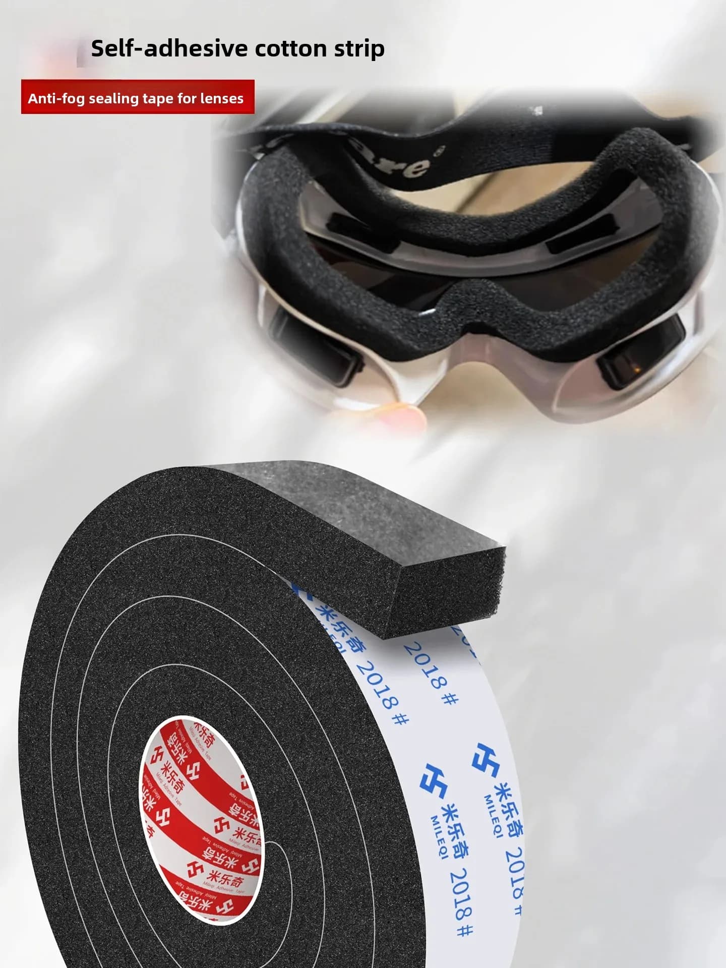 Soft Sponge Ski Goggles Nose Pads Self Adhesive Sports Eyewear Fog Proof Nasal Bridge Pads Universal Fit Snow Goggles