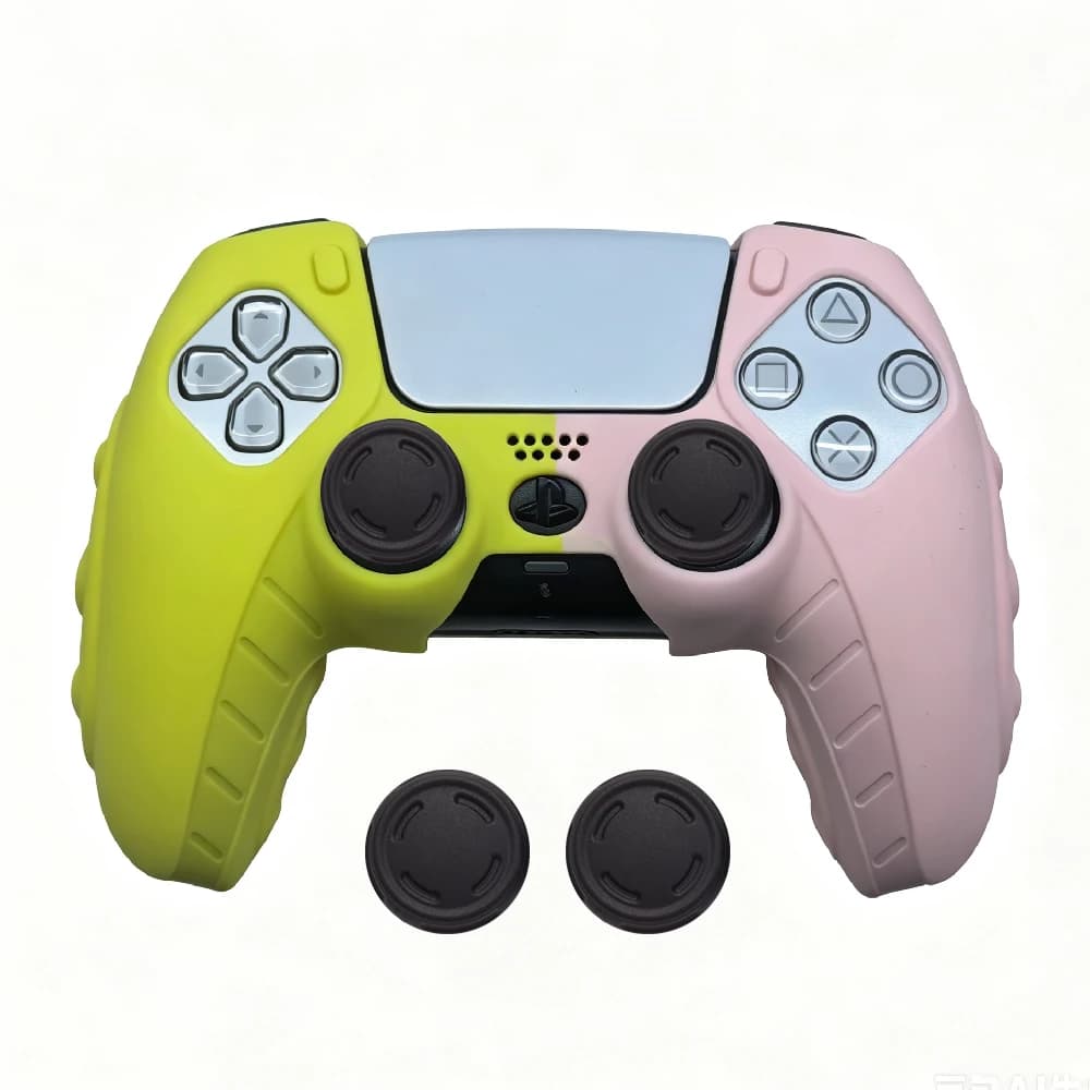 Silicone Cover Skin for PS5 Slim Cover Thumb Grips Acce for PlayStation 5 Accessories for PS5 Slim Cover Thumb Grips Accessories