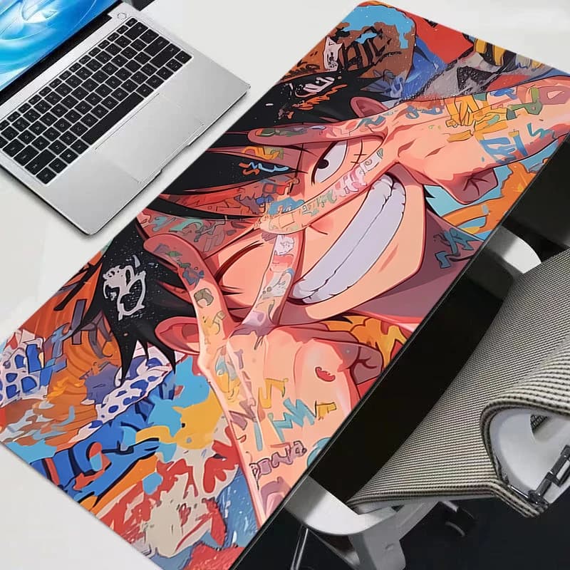 Tappetino per mouse Kawaii One Piece, accessori da gioco, tappetino per mouse resistente per computer portatile, mini PC, tastiera da gioco, scrivania