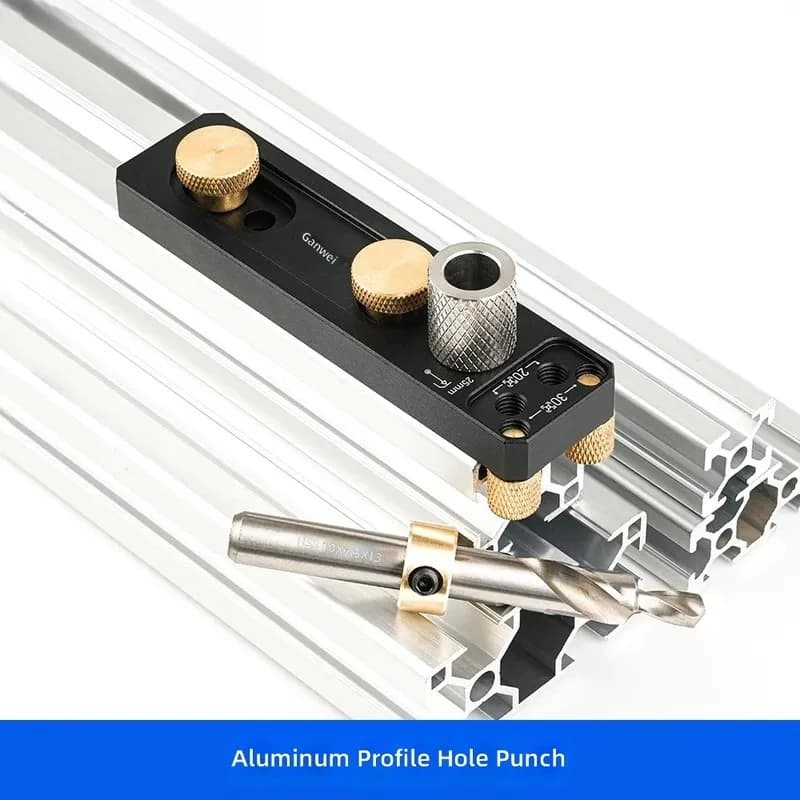 2030 Aluminum Profile Punching Assist Tool Perforated Connection Countersunk Double Hole DIY Accessory for National European