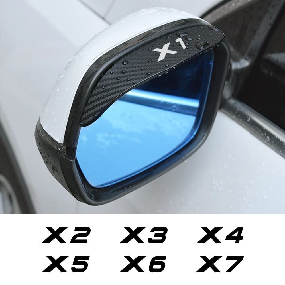 Car Rain Eyebrow Stickers For BMW X3 F25 G01 X4 F26 G02 X5 E70 F15 G05 X6 E71 F16 G06 X1 E84 F48 X2 F39 X7 G07 Auto Accessories