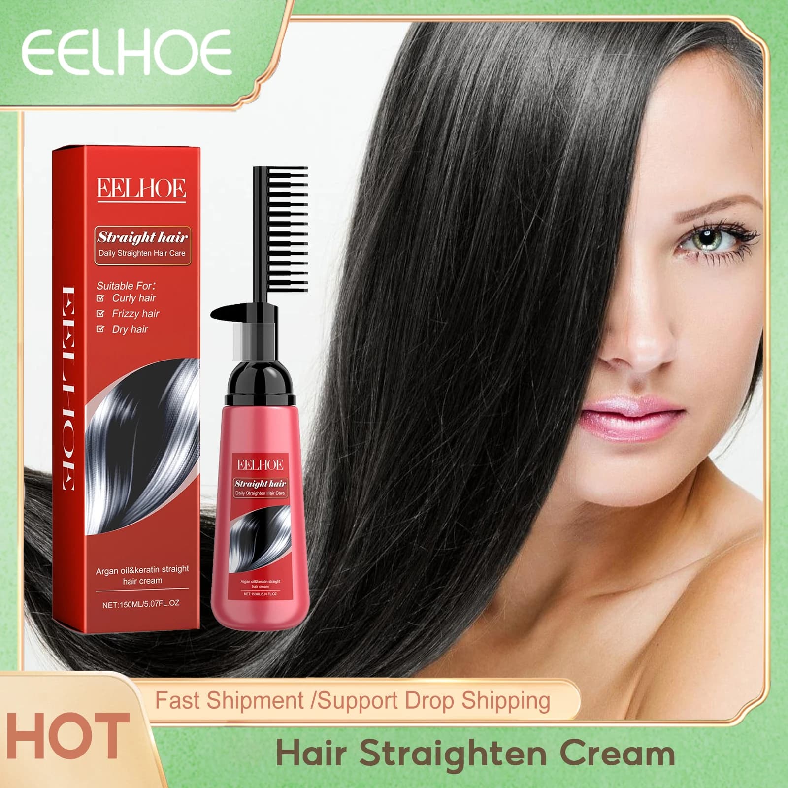 EELHOE Smoothing Cream Hair Separator, Treatment for Double Scents, Nutrient Cream for Hair Care 150ml