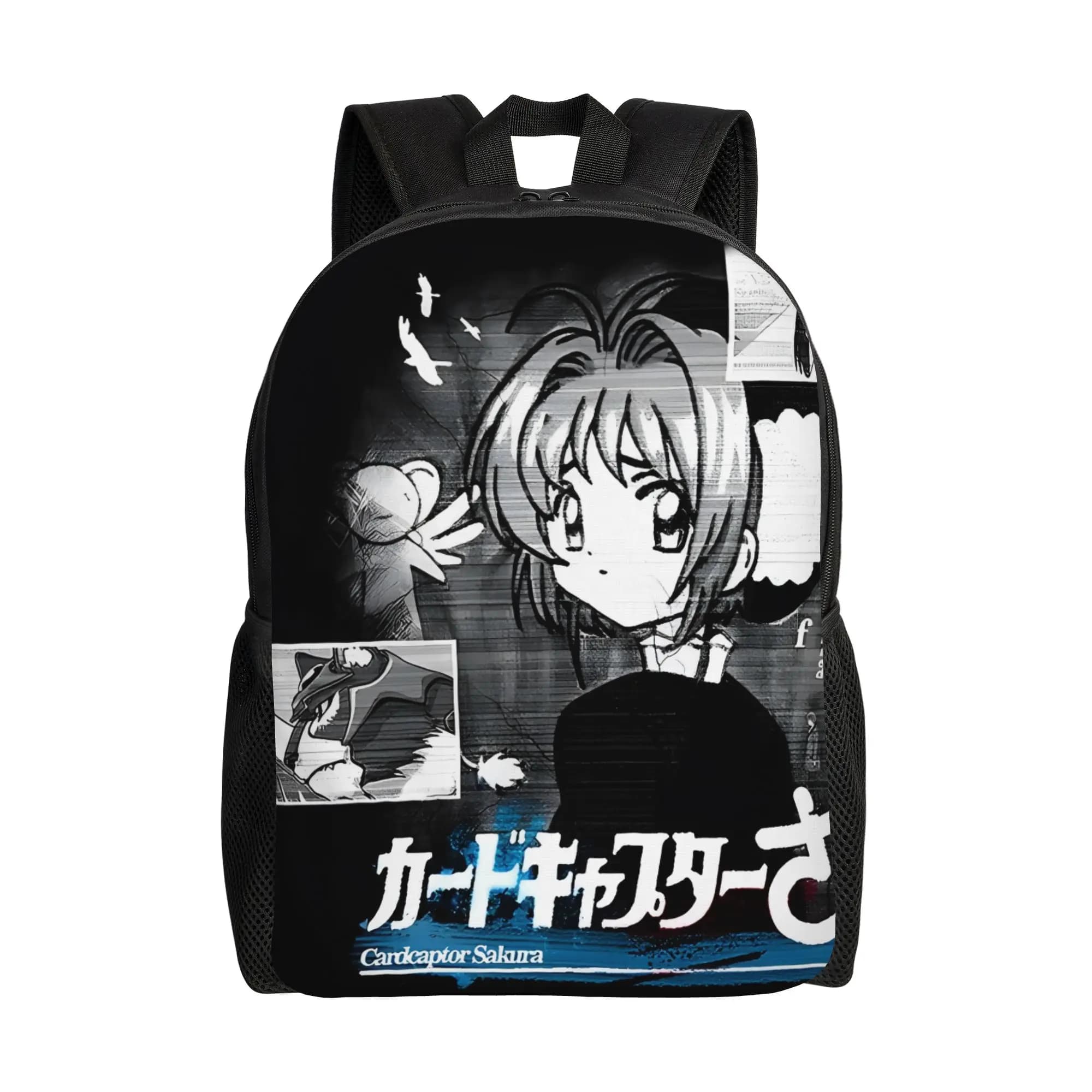 Zaino per il ritorno a scuola di Cardcaptor Sakura ''AWAKENING'' Anime Bookbag Bandai Cardcaptor Sakura Zaino unisex per tutti i giorni