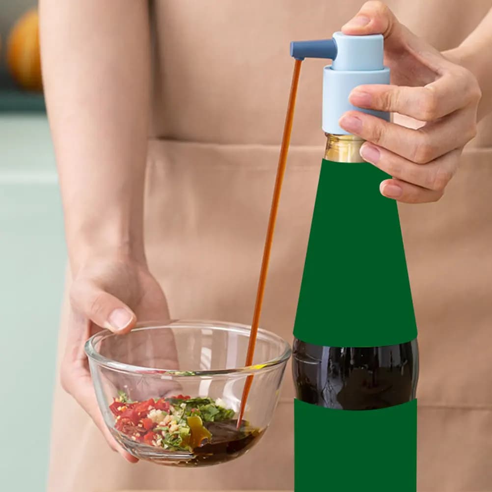 2 Set di Erogatori per Salsa di Ostriche, Dispenser in Plastica con Ugelli a Pressione, Pompe Efficienti per Salse da Cucina, Dispenser per Ketchup e Sciroppo