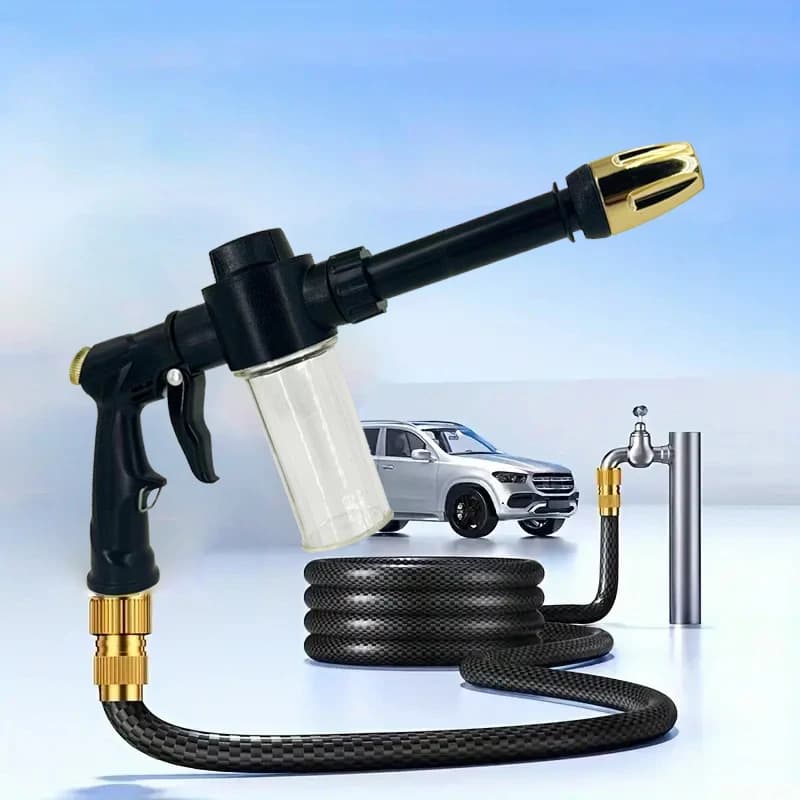 High-pressure Water Gun Adjustabl Car Wash Machine Garden Watering Irrigation Tools Hose Nozzle Sprinkler Foam Water Gun