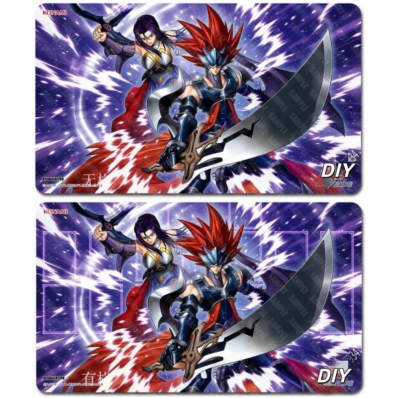600x350mm Yu-Gi-Oh! Diy Gorz The Emissary of Darkness Emissary Token TCG Playmat 2mmNoSeamEdge Single Rubber Board Game Card Mat
