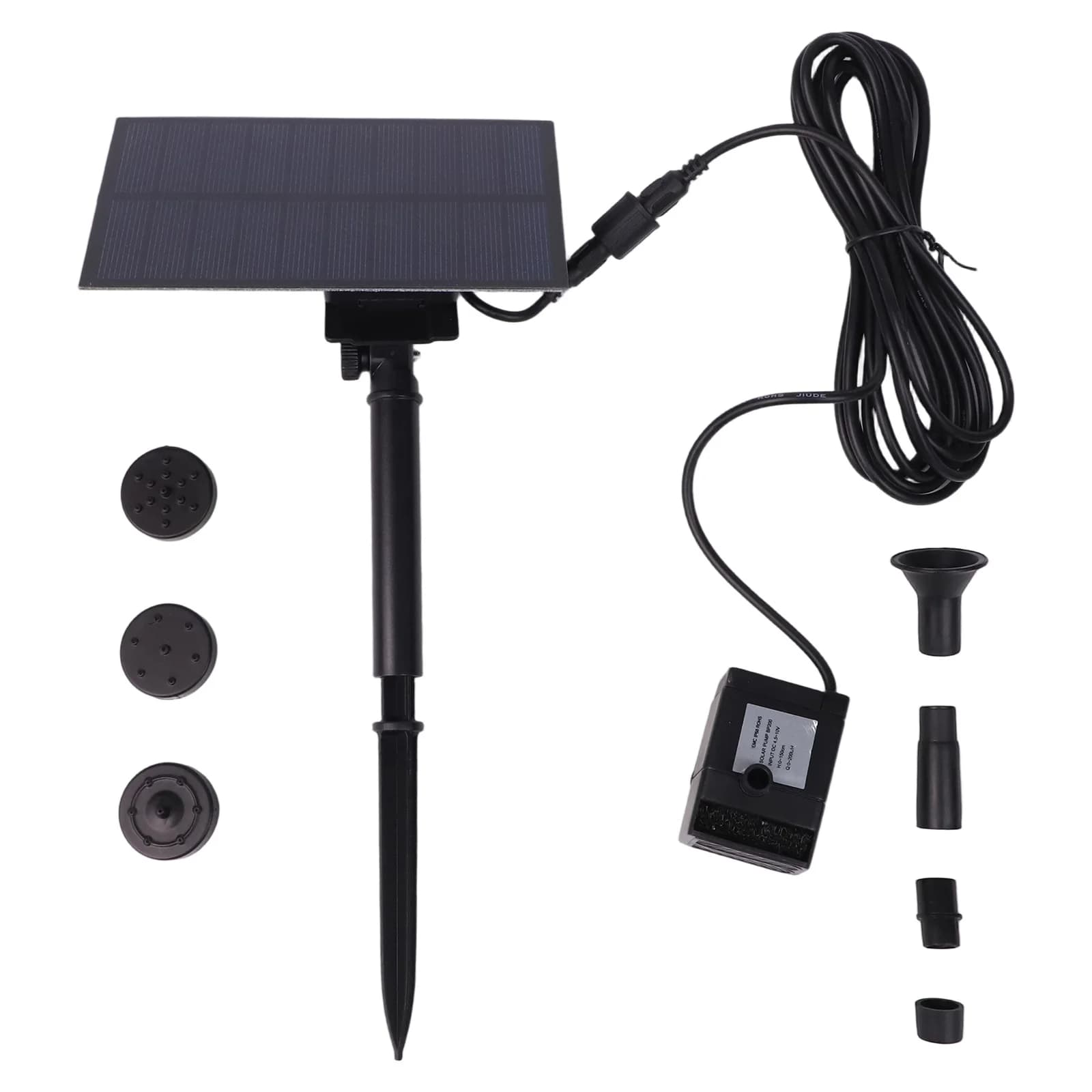 Decorazione da giardino con pompa ad acqua solare da 5 W/5 V con fontana a pannello solare plug-in Accessori per fontana solare da giardino da 180 l/h