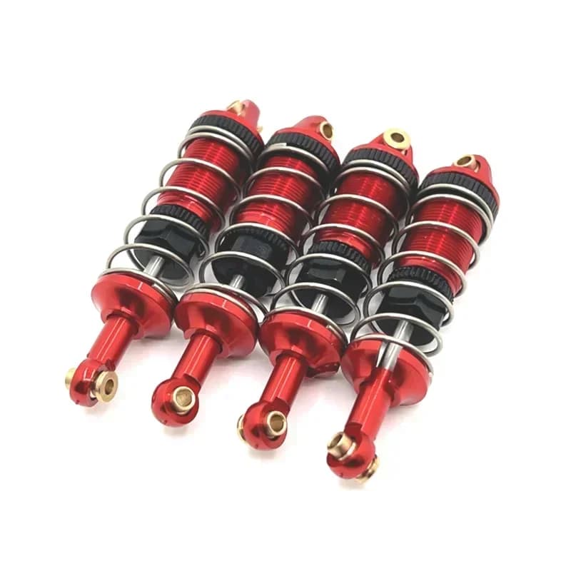 MJX 14301 14302 4 Pezzi Ammortizzatori in Metallo con Olio 1/14 Accessori e Parti di Aggiornamento per Auto RC