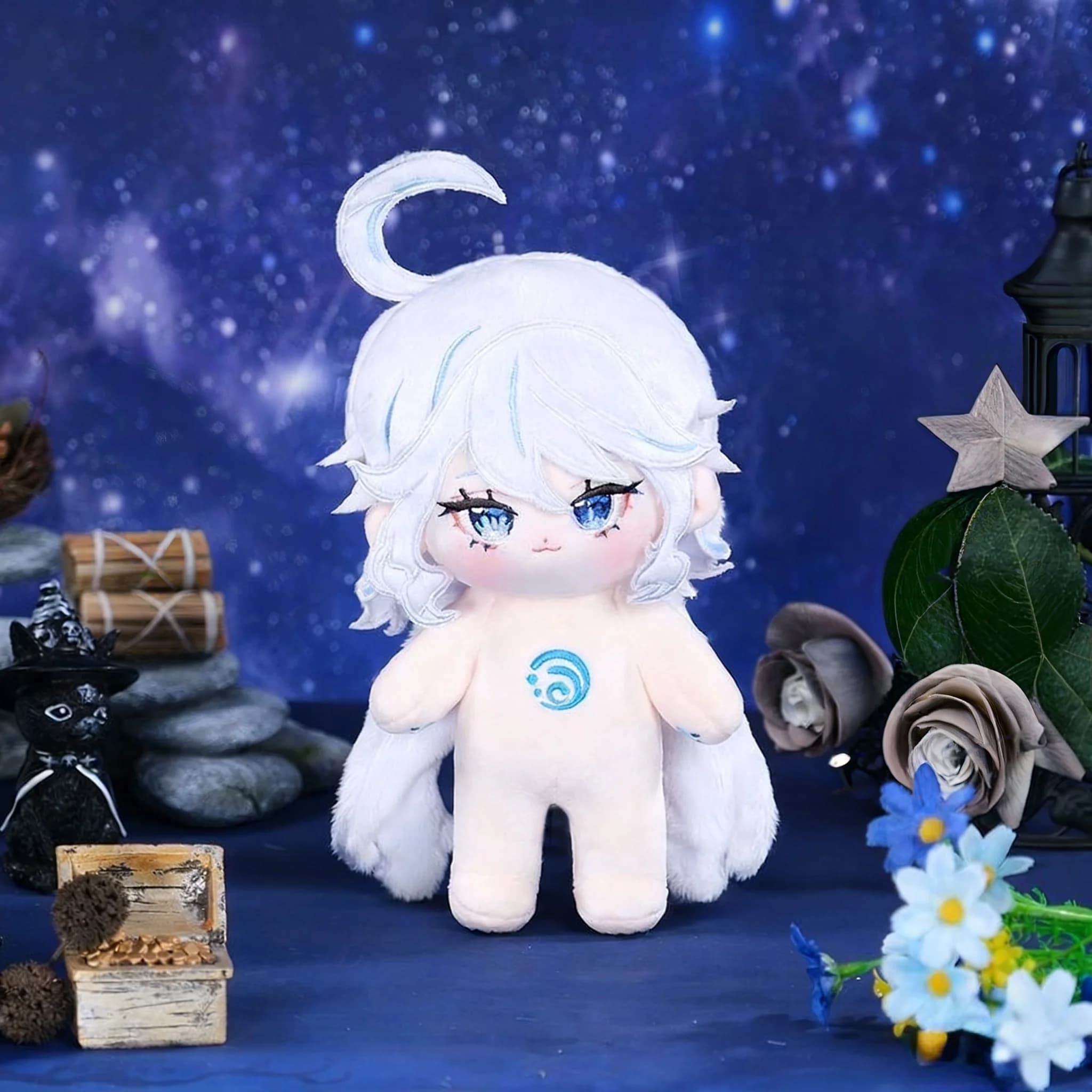 Farcito 20 cm Genshin Impact Furina Cotton Doll Personaggio del gioco Periferia Cosplay Decor Compleanno Gits Giocattoli per bambini Peluche