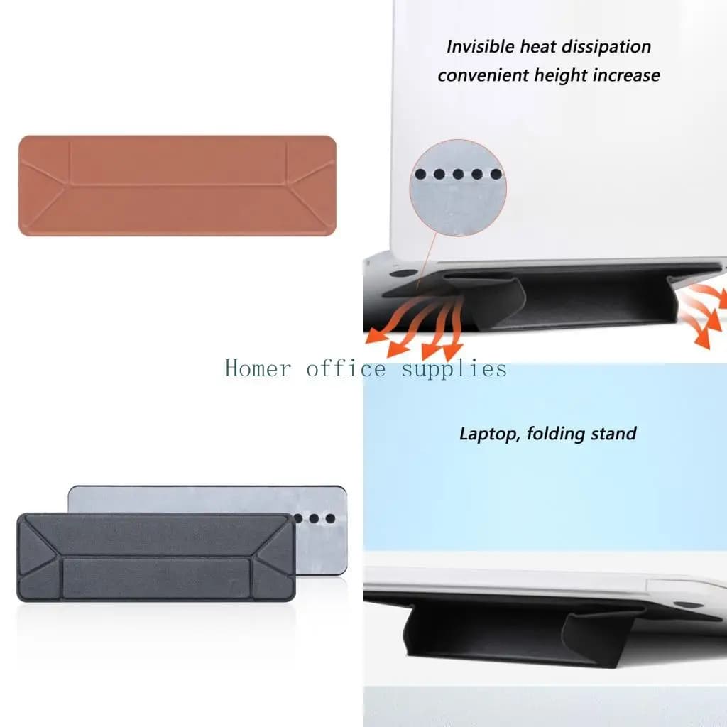 K43B Supporto per laptop portatile Base supporto pieghevole adesiva Staffa supporto per notebook Sostituzione della staffa
