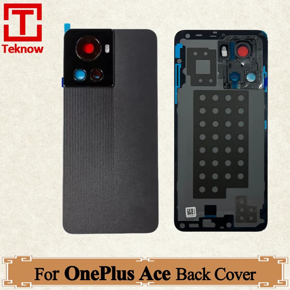 6.7" Battery Cover Original Glass For OnePlus ACE Back Battery Cover Door Rear Glass For Oneplus 10R 5G Case + Camera Lens