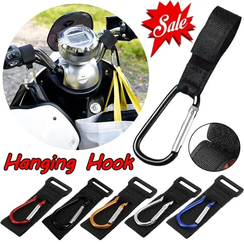 Ganci Multifunzionali per Moto, Scooter, Biciclette e Veicoli Elettrici, Ganci per Casco, Accessori Fissi per Manubrio