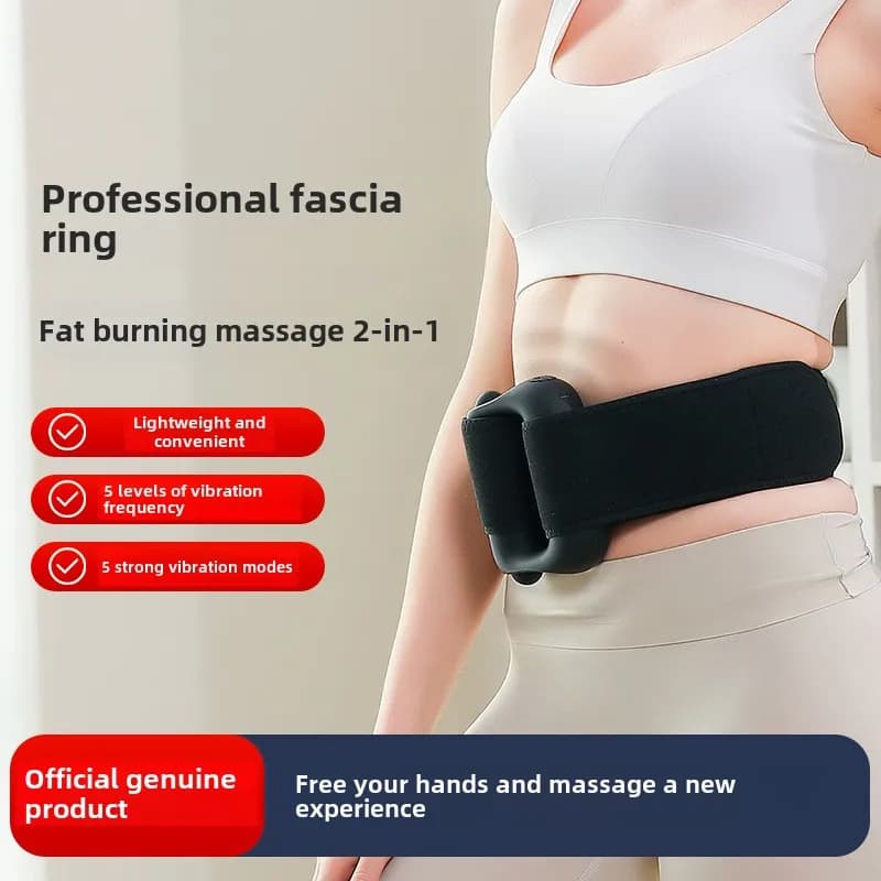 5-speed body massage ring and 6-speed band gun ring Mini massager for fitness muscles with 15 W percussion vibration