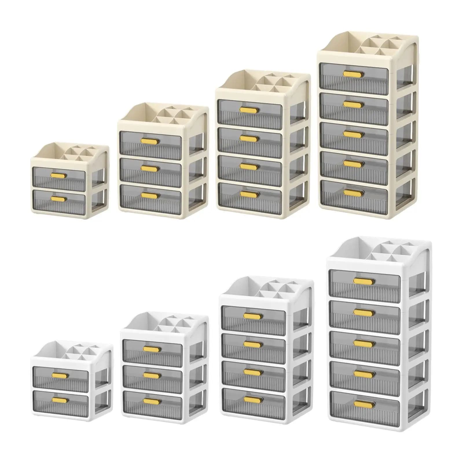 Organizzatore da Scrivania con Cassetti in Plastica, Scaffale Rettangolare per l'Organizzazione dello Spazio di Lavoro e della Casa
