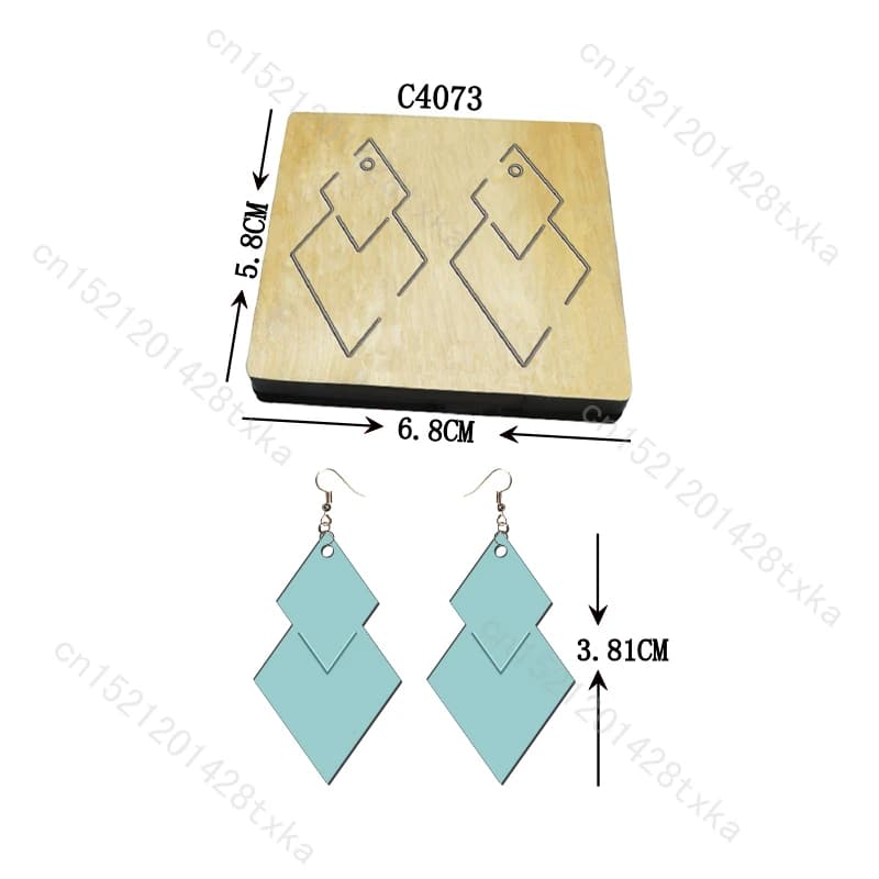 New earring Wooden Dies embossing Cutting Die Scrapbooking C4073 Multiple style