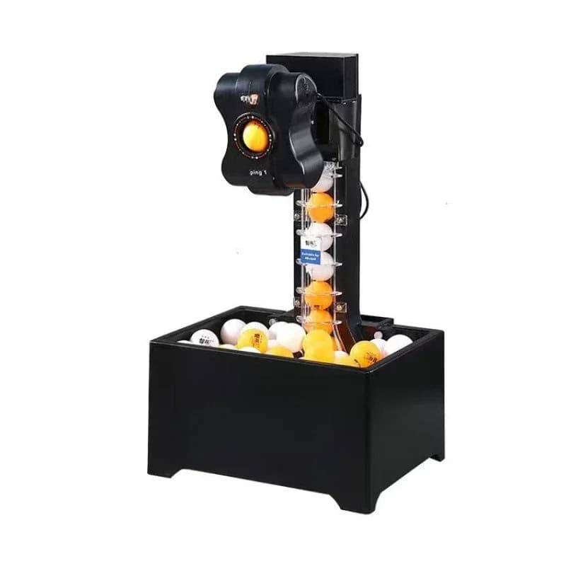 Macchina lancia-palline da ping pong automatica per uso domestico, allenatore singolo per l'allenamento della tecnica di lancio