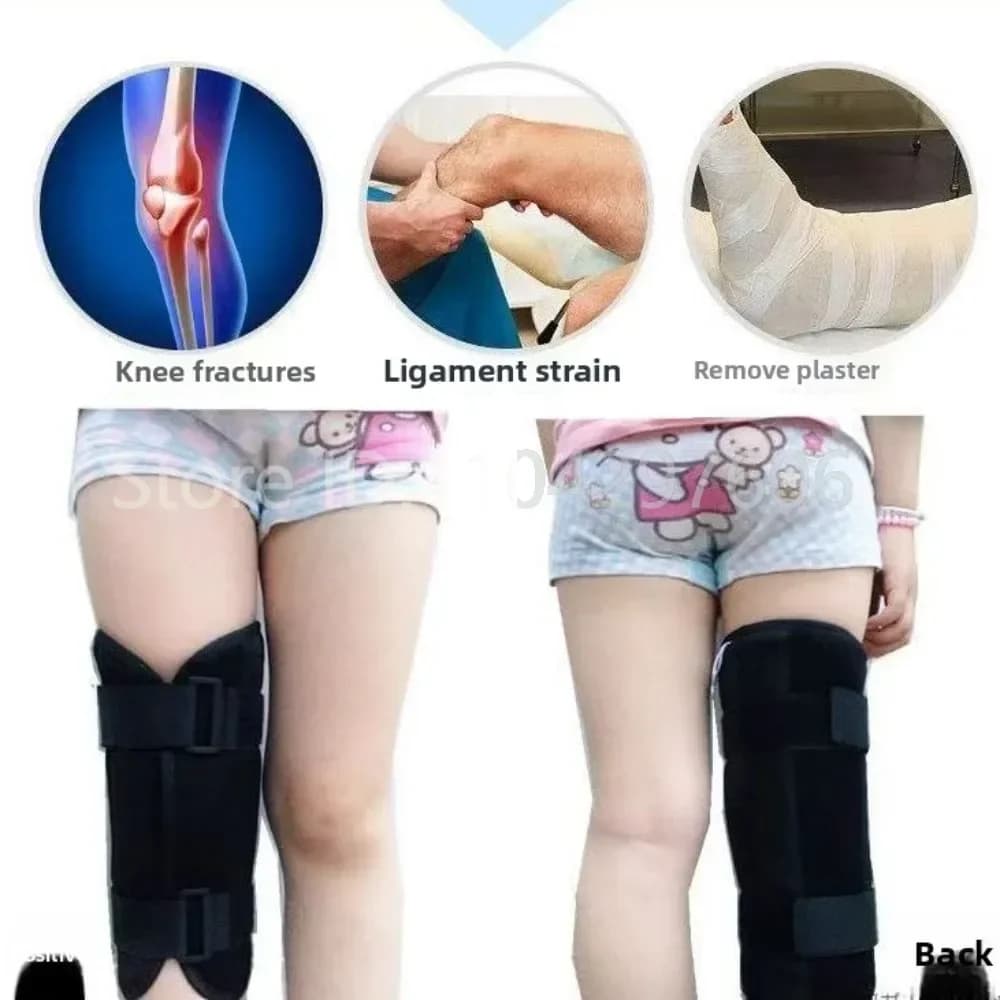 SML Ginocchiera per bambini Supporto per ginocchio per bambini Stecca fissa Stecca per frattura delle gambe Patella Ginocchio Ortopedico Correttore di postura delle gambe Guardia