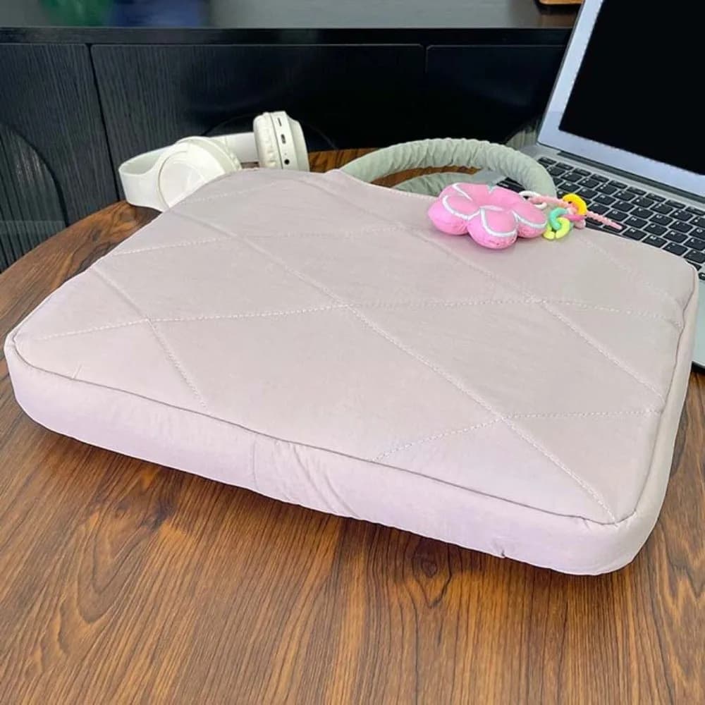 Custodia per Laptop con Ciondolo a Fiore, Borsa per Computer con Manico Imbottito, Borsa Portatile Carina per Laptop, Uso Quotidiano
