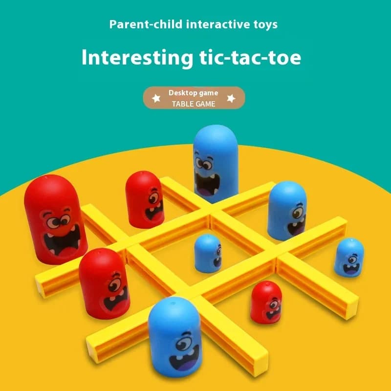 Tic Tac Toe Big Eat Piccolo Gobble Gioco da tavolo Genitore-figlio Giocattoli educativi interattivi per bambini Regali di Natale Gioco Tic Tac Toe