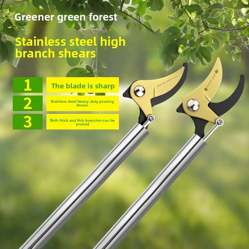 Pruning shears, fruit tree pruning tool with long handle, fruit picker for orchards, farmland, home, and villa