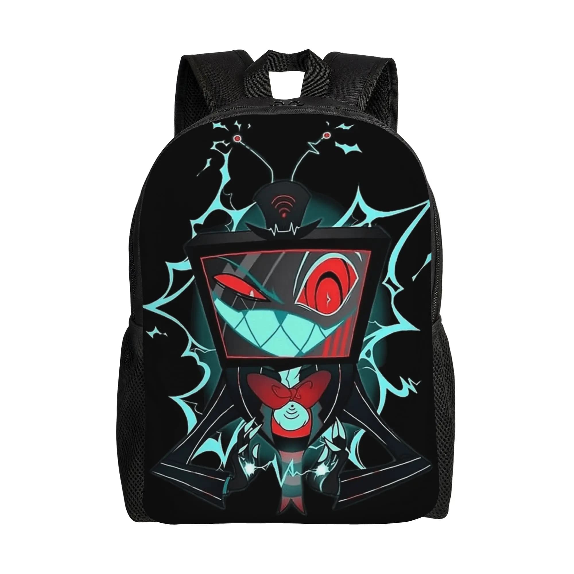 Hazbin Hotels Backpack Vox Youth Polyester College Backpacks Soft Stylish High School Bags Rucksack