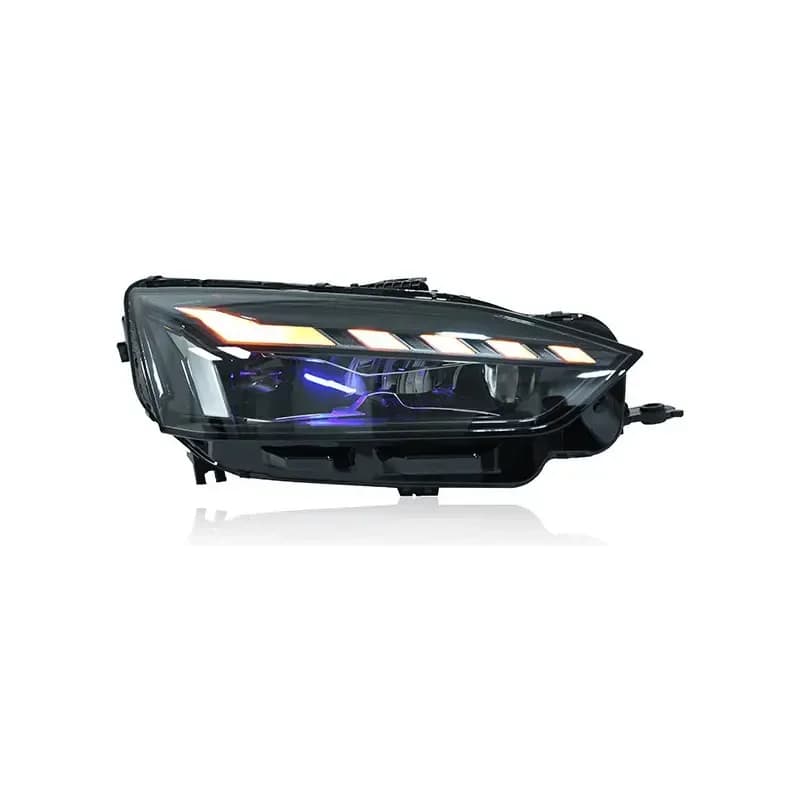 Lampada frontale per Audi A5 RS5 Faro LED 2017-2021 Fari A5 RS5 DRL Indicatori di direzione Abbaglianti Angelo Occhio Lente del proiettore