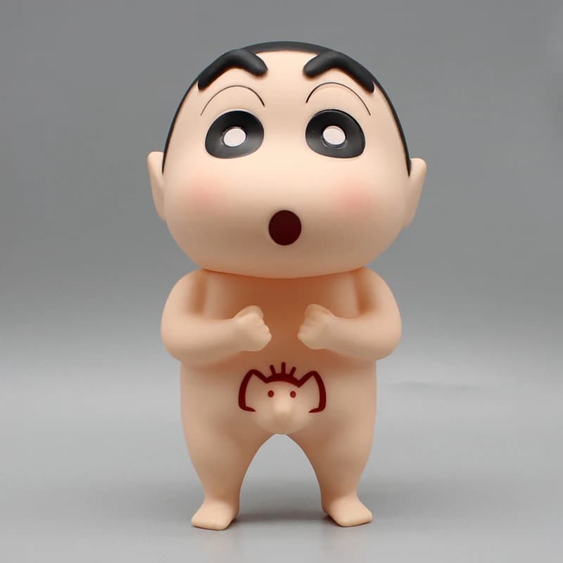 Crayon Shin-Chan Anime Figure Kid Shin-Chan Nude Bathe Action Figurine Statua in PVC Modello Bambola Ornamenti da scrivania Collezione Giocattolo Regalo
