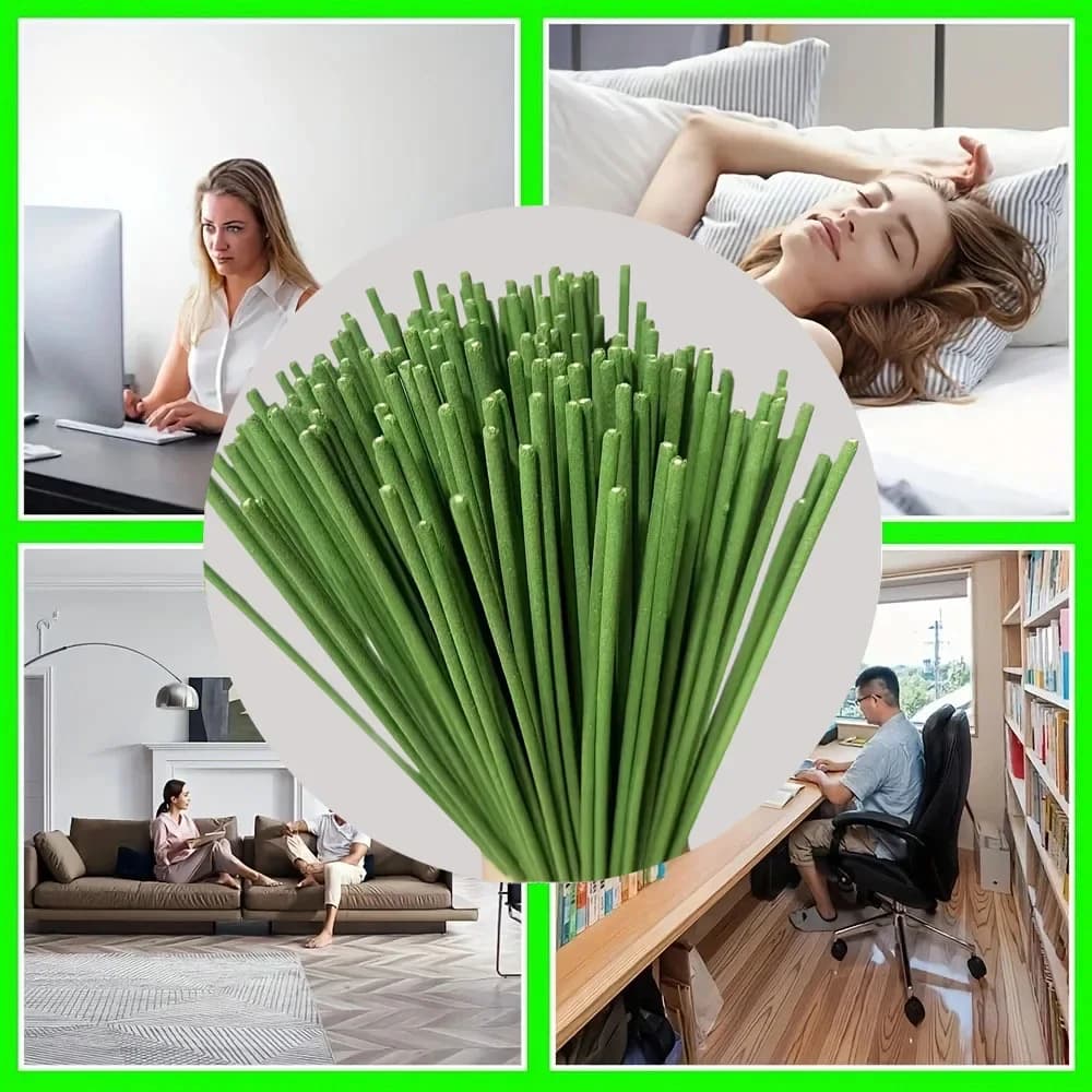 Reed Diffuser Sticks Lemongrass Aromatherapy Bamboo Scent Sticks Natural Home Fragrance Air Freshener Relaxing Aroma