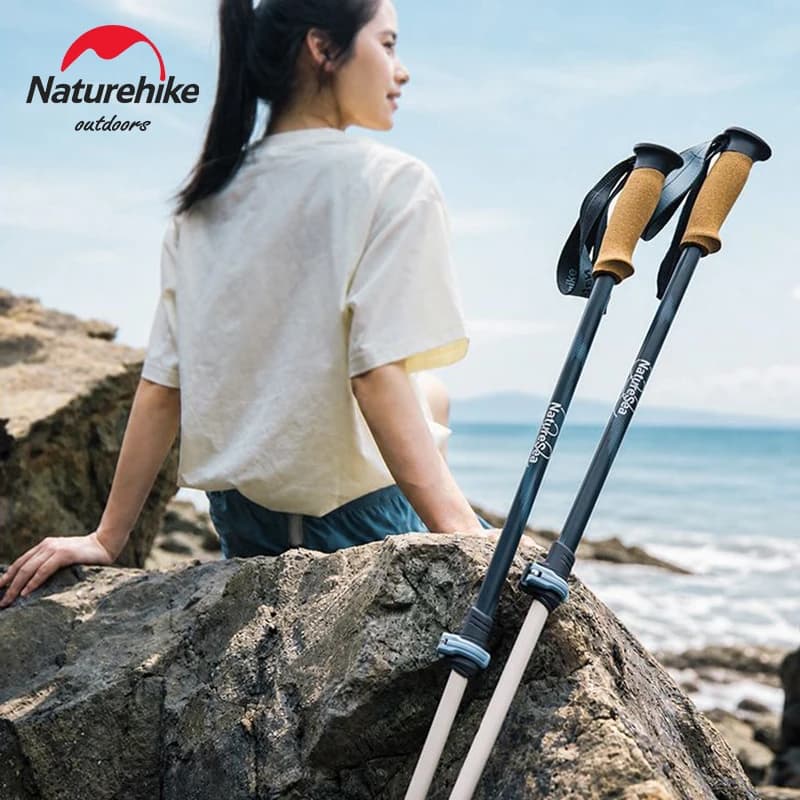Naturehike Trekking Poles Lightweight 7075 Aluminum Hiking Poles for Women Men Seniors Travel Trails Balance Walking Sticks