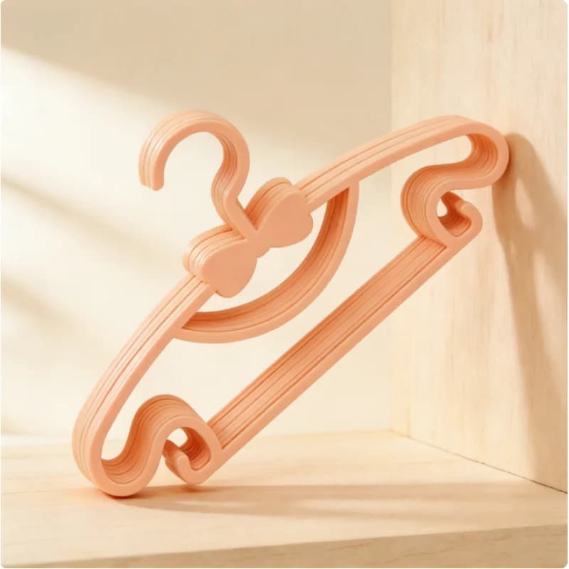 50 Pezzi Appendiabiti in Plastica per Bambini, Grucce Portatili per Vestiti di Neonati e Bambini Piccoli, Organizzatore per la Casa