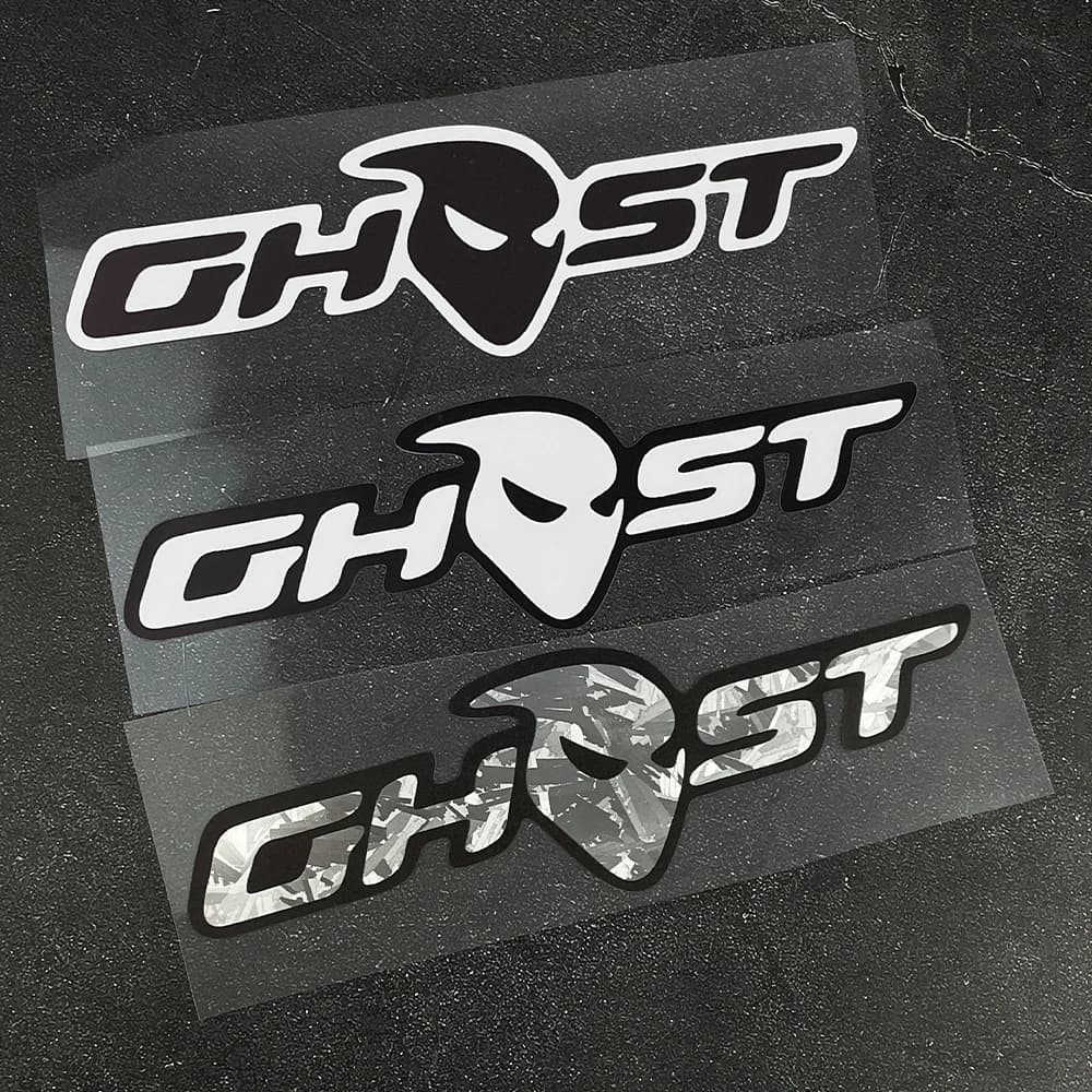 Creative Ghost Vinyl Sticker, Waterproof Anti-scratch Decal for Motorcycle Fairing Fuel Tank Car Window