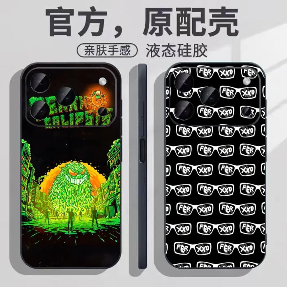 Singer F-Feid -Ferxxo SIXDO Phone Case Soft black Shockproof Cover For iPhone17 air 16 e 15 14 13 12Plus Mini Pro Max