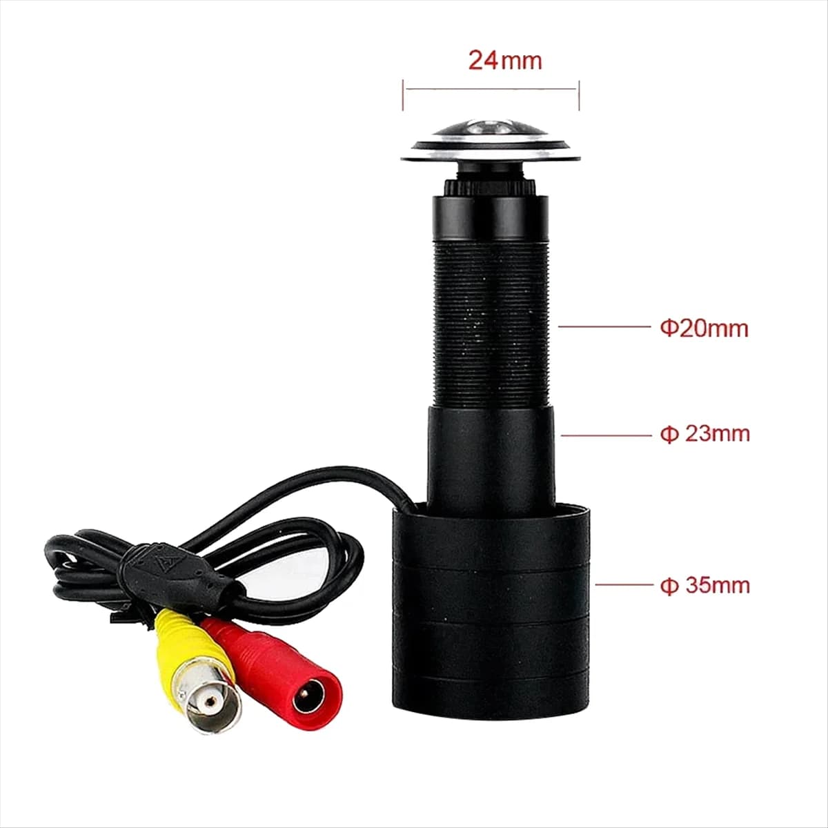 Panorama Fish-Eye 1.7mm Panorama Fish-Eye 1080P Telecamera grandangolare AHD PAL 2MP CCTV Visualizzatore porta regolabile per la sicurezza domestica-AA78
